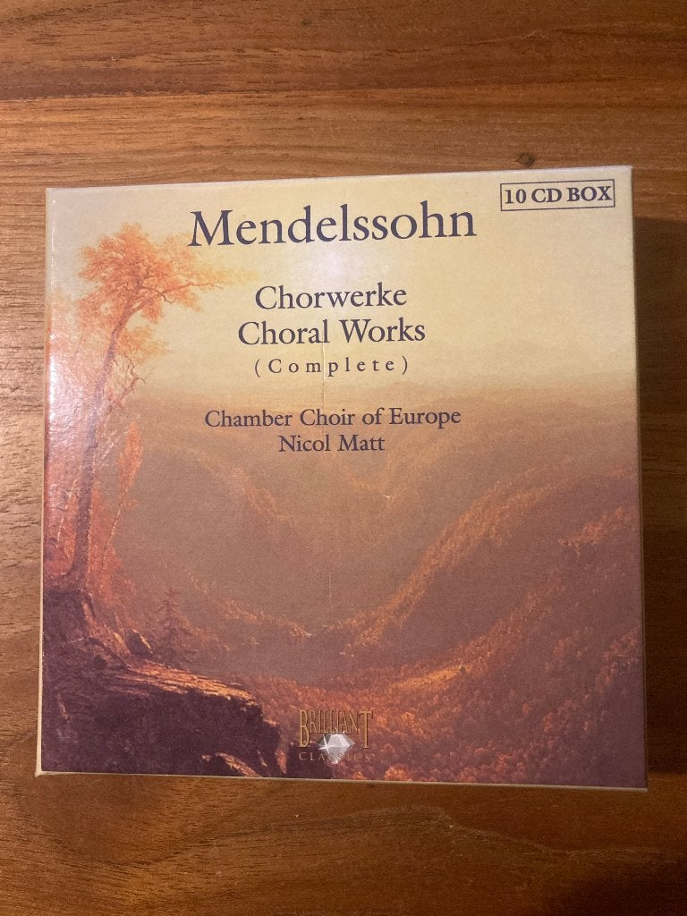CD Box Mendelssohn - Chorwerke / Choral works (10cd / Nicol, Cd's en Dvd's, Cd's | Klassiek, Boxset, Ophalen of Verzenden, Zo goed als nieuw