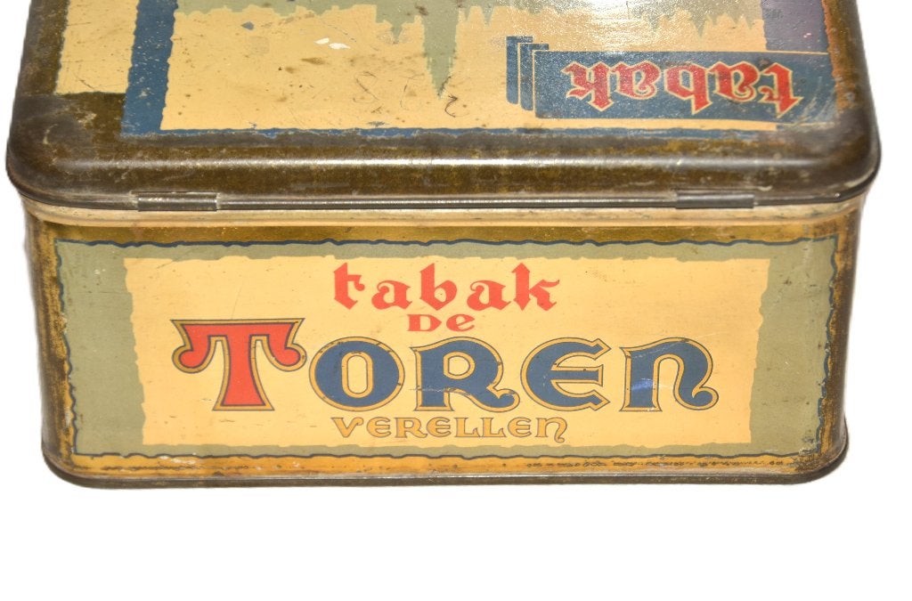 Belgisch blik tabak Toren Tabac la Tour Verellen, Ophalen of Verzenden, Gebruikt, Overige