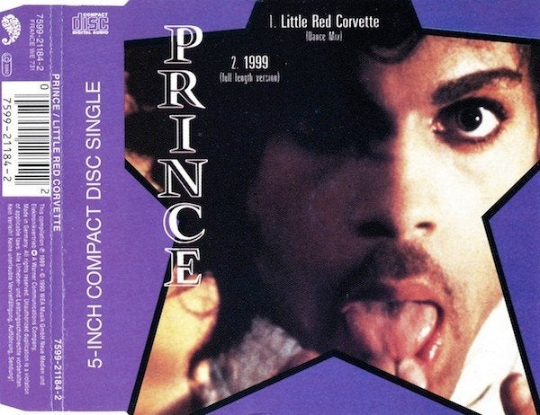 Prince – 1999 / Little Red Corvette CD Maxisingle 1990 💿, Cd's en Dvd's, Verzenden, Zo goed als nieuw, Pop