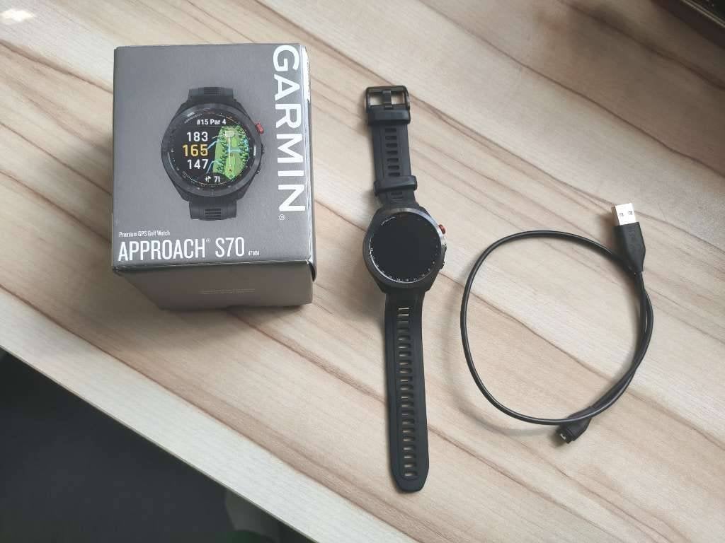 Garmin Approach S70 Golfhorloge - Zo goed als nieuw, Zwart, Garmin, Ophalen of Verzenden, Zo goed als nieuw