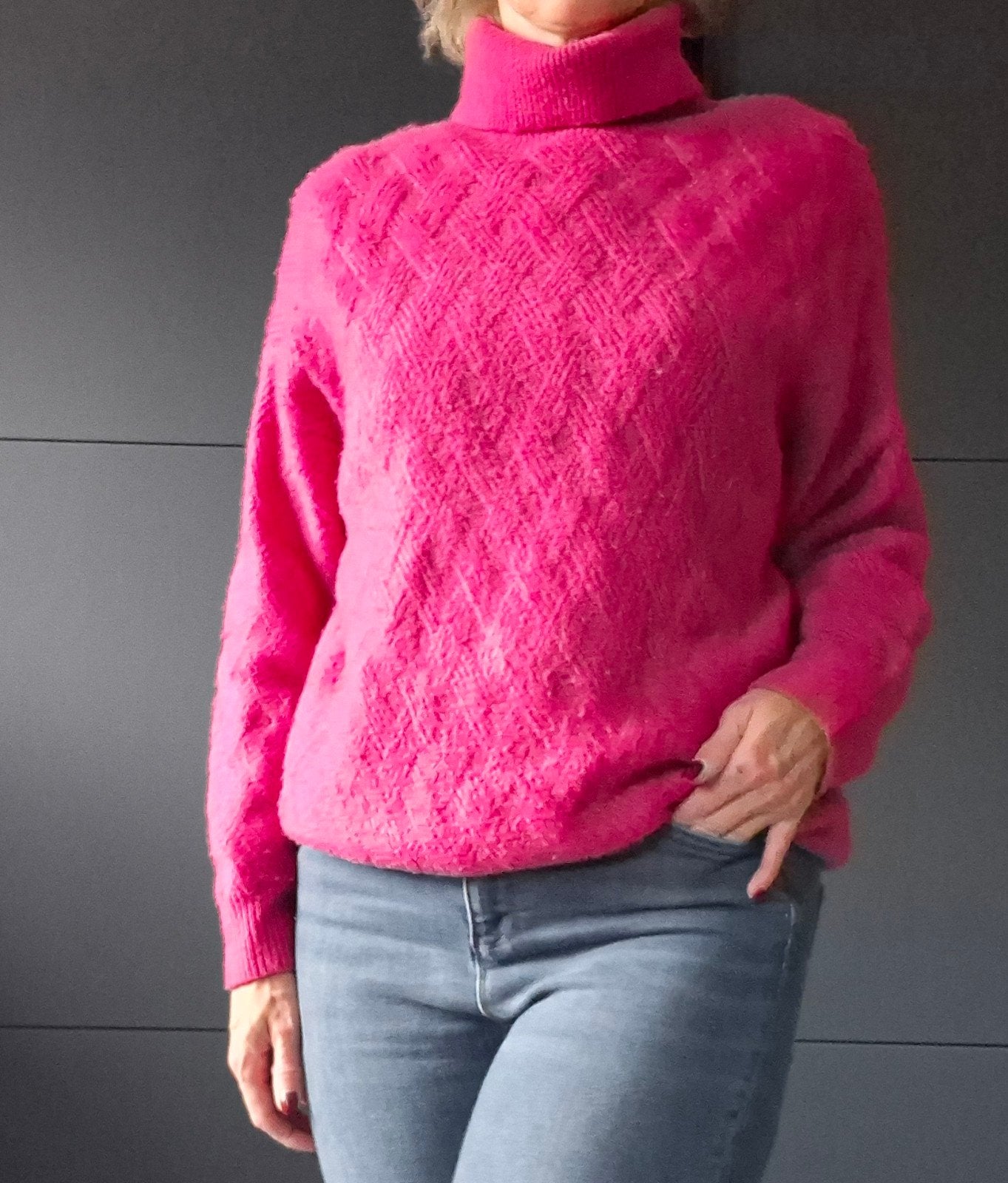 Esqualo trui met col maat XS | Fuchsia roze | Valt ruim, Kleding | Dames, Verzenden, Pureprelovedfashion@outlook.com, Esqualo