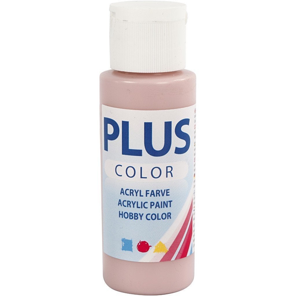 Plus Color acrylverf fles 60 ml oudroze, Hobby en Vrije tijd, ., Nieuw, Ophalen of Verzenden, .