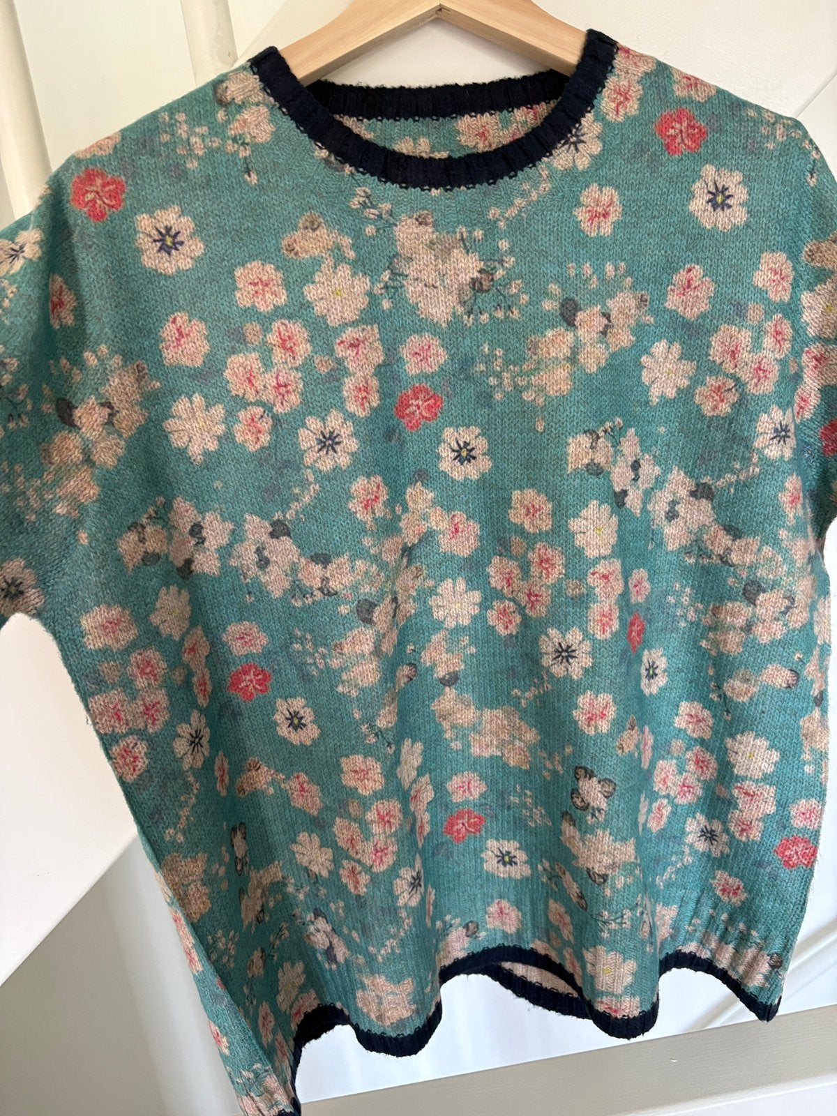 Shirt met korte mouw, Blauw, Maat 42/44 (L), Nieuw, Ophalen of Verzenden