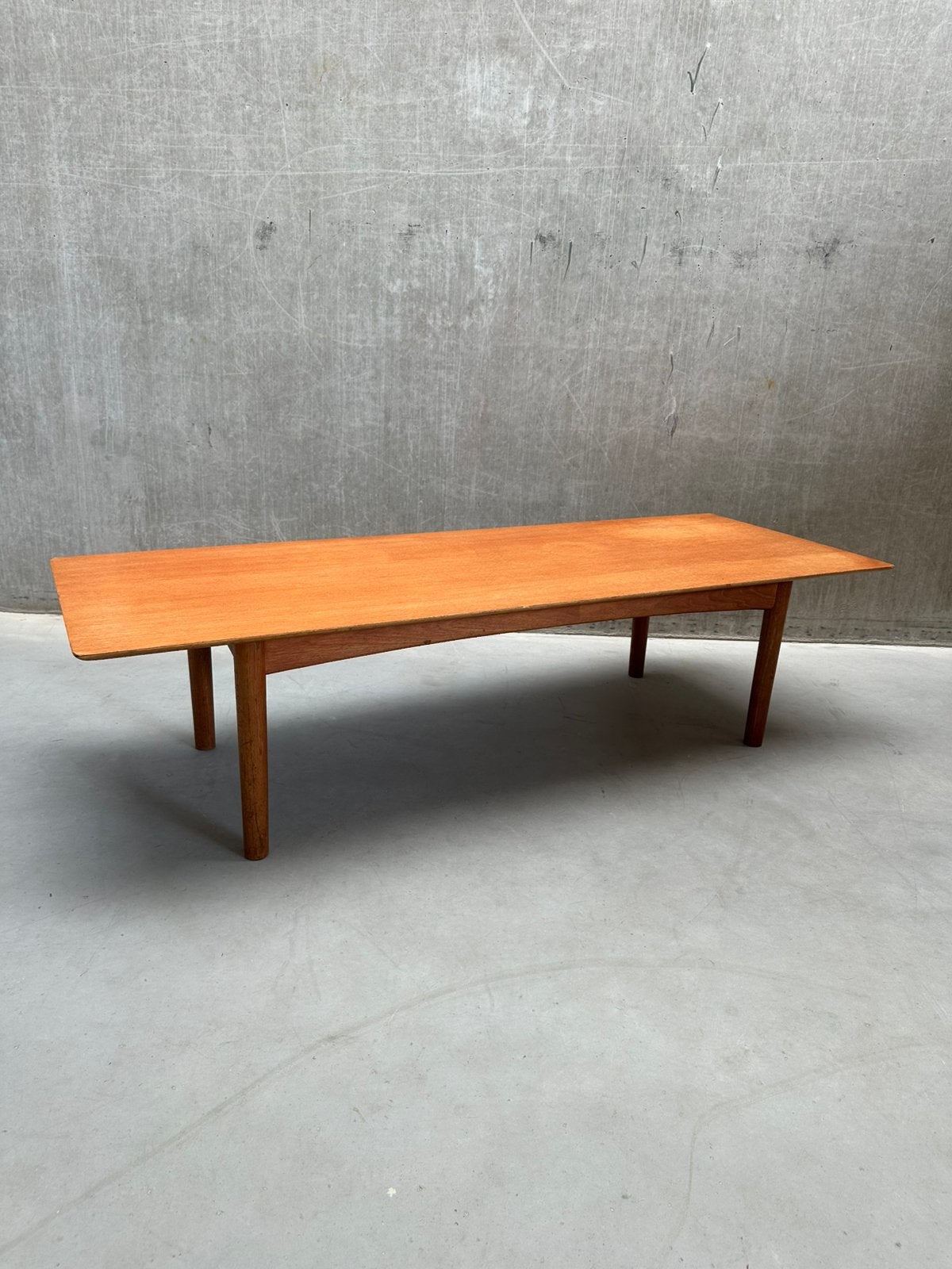Vintage Deense teakhouten salontafel jaren ‘60, Ophalen, Gebruikt, X, X