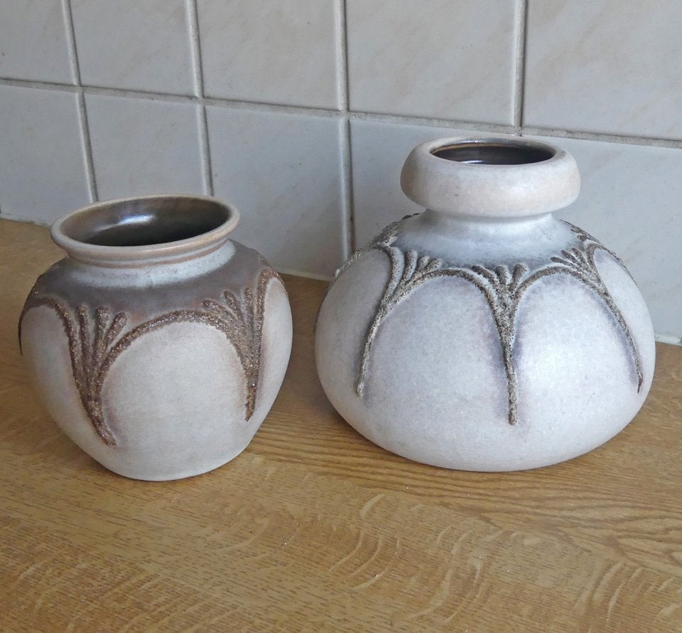 VEB Haldensleben vintage vaas vazen West-Germany fat lava, Huis en Inrichting, Ophalen of Verzenden, Gebruikt, Overige kleuren