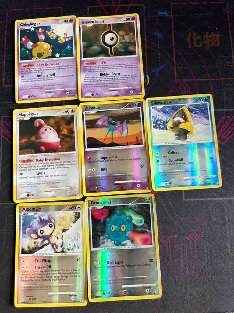 Mysterious Treasures Pokemon Kaarten (6 stuks), Ophalen of Verzenden, Gebruikt, Meerdere kaarten, Foil