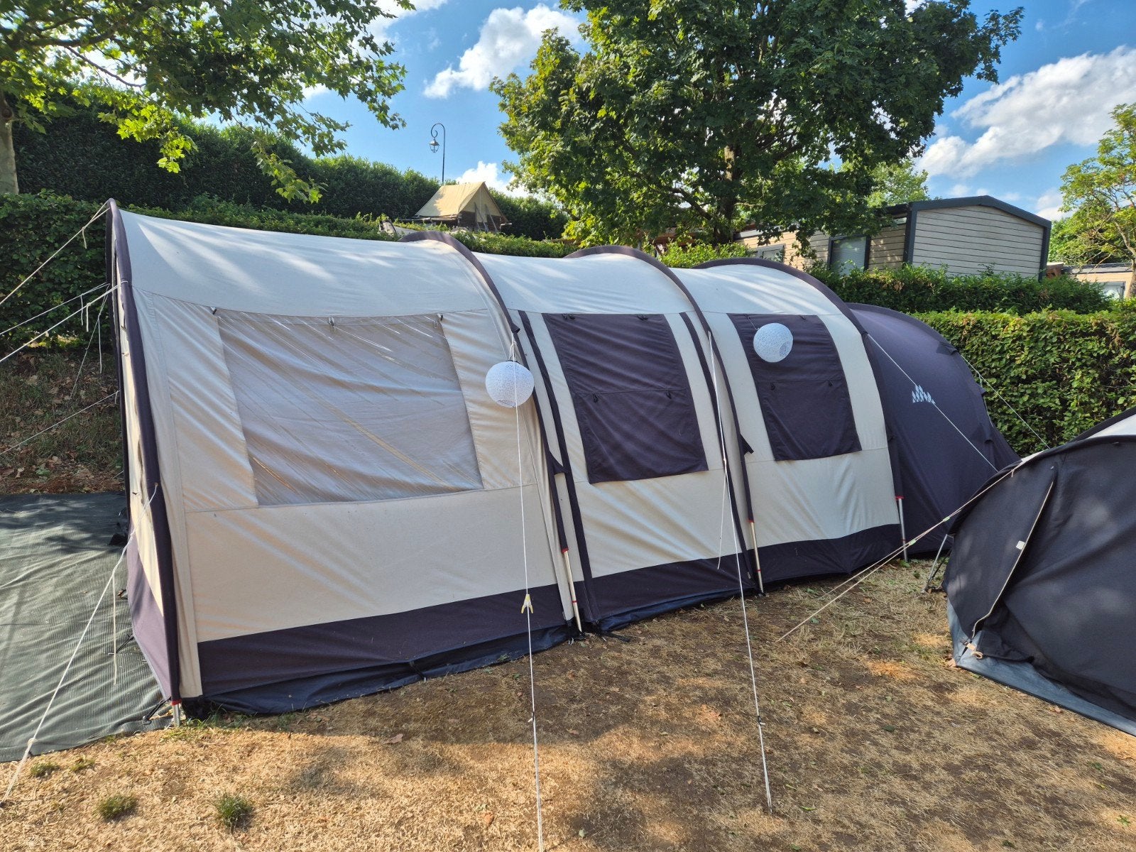 Obelink Familia 5 TC tunneltent met extra voorwand + hor, Ophalen, Gebruikt, Tot en met 5
