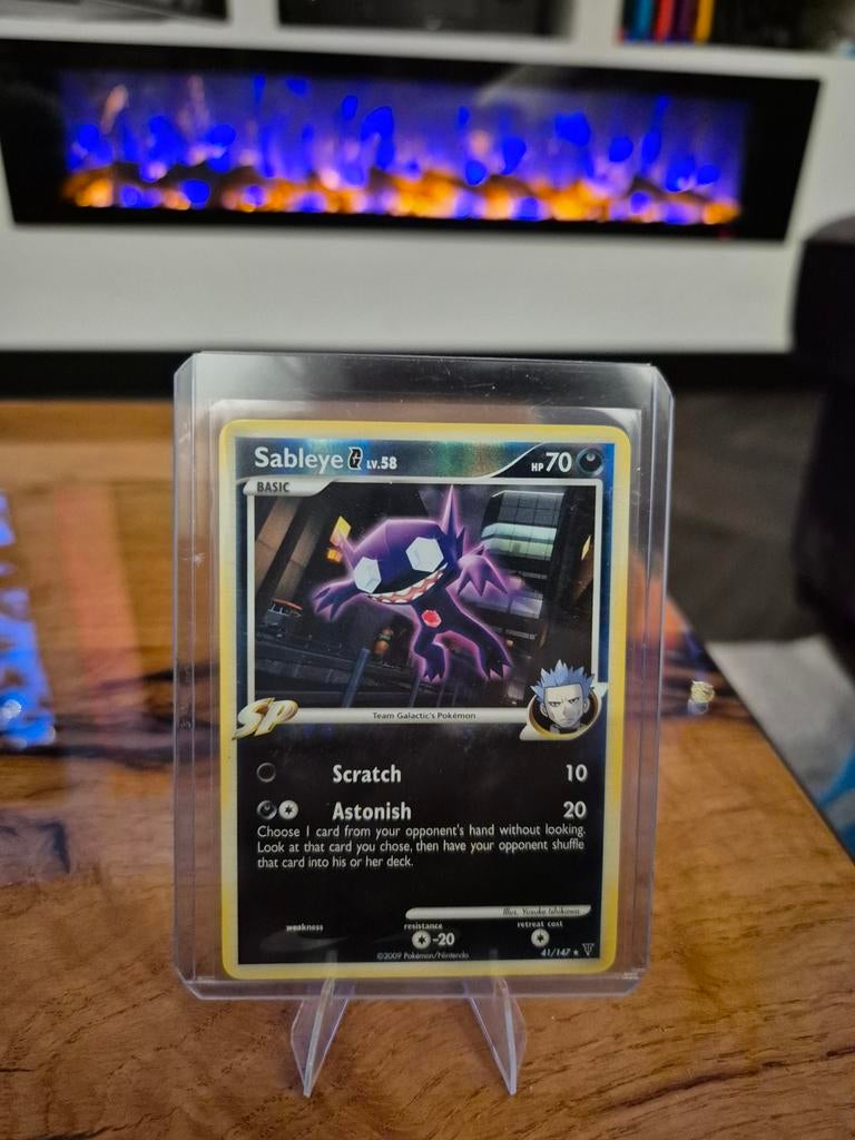 Sableye Pokémon Kaart LV.58 HP70 Team Galactic's Pokémon, Ophalen of Verzenden, Gebruikt, Losse kaart
