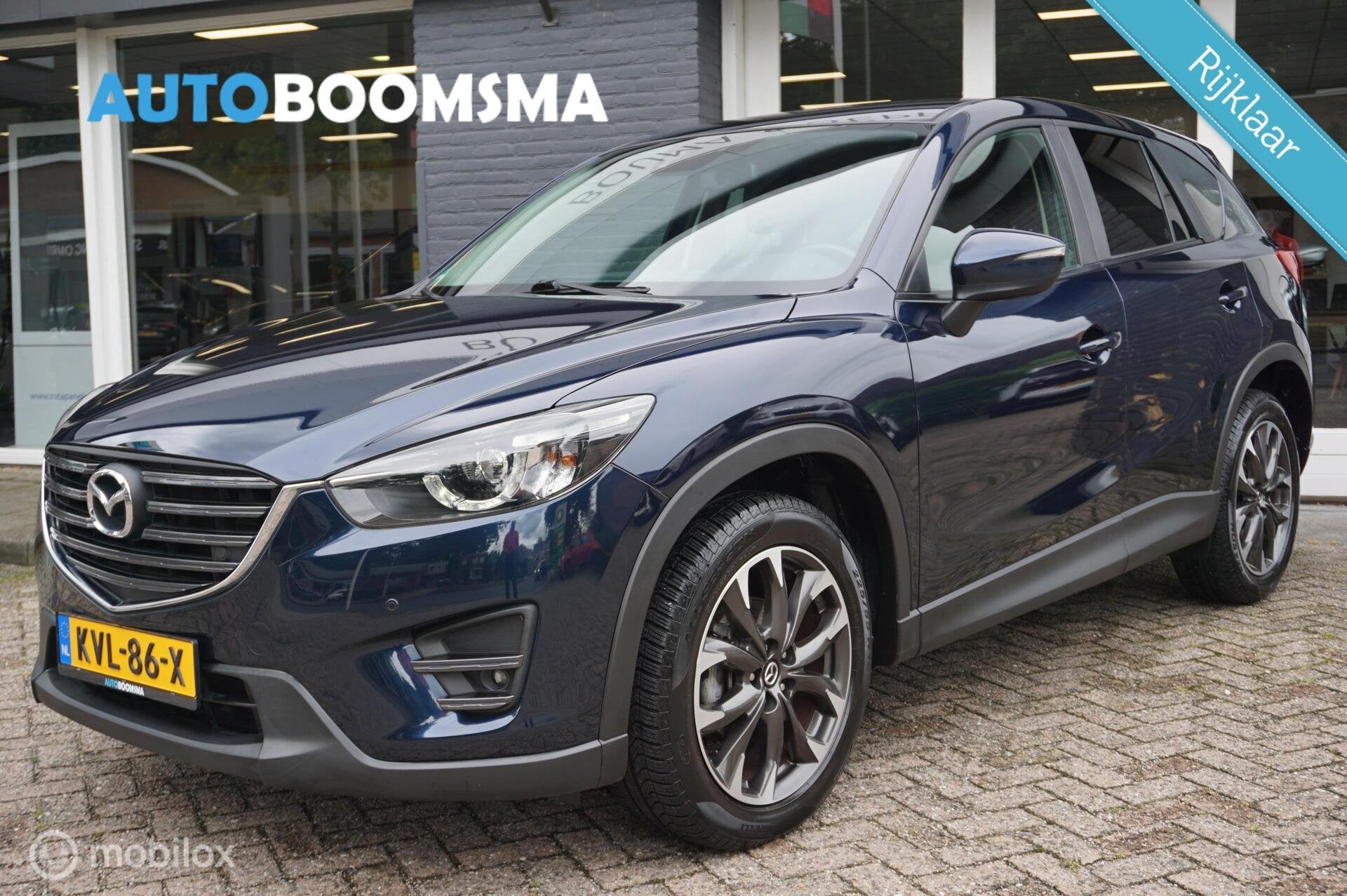 Mazda CX-5 2.0 SkyActiv-G 165pk Nakama Clima Cruise Navi Led, Auto's, Voorwielaandrijving, Stof, Zwart, 1290 kg