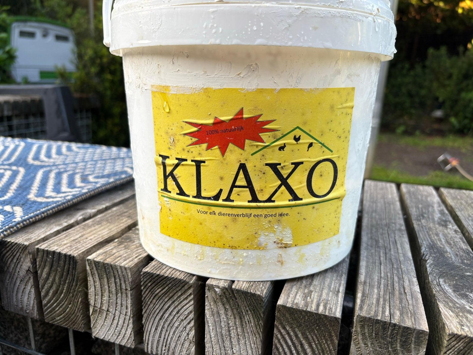 Klaxo wit kalk tegen bloedluis 5 liter plus extra, Dieren en Toebehoren, Ophalen of Verzenden, Nieuw, Drinken en Voederen