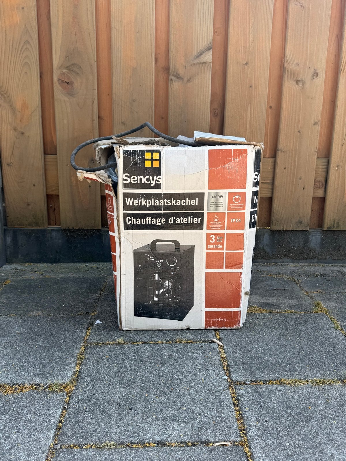 Sencys Werkplaatskachel 3300W - Nieuw in doos, Huis en Inrichting, Kachels, Ophalen, Nieuw, Elektrisch, Overige soorten