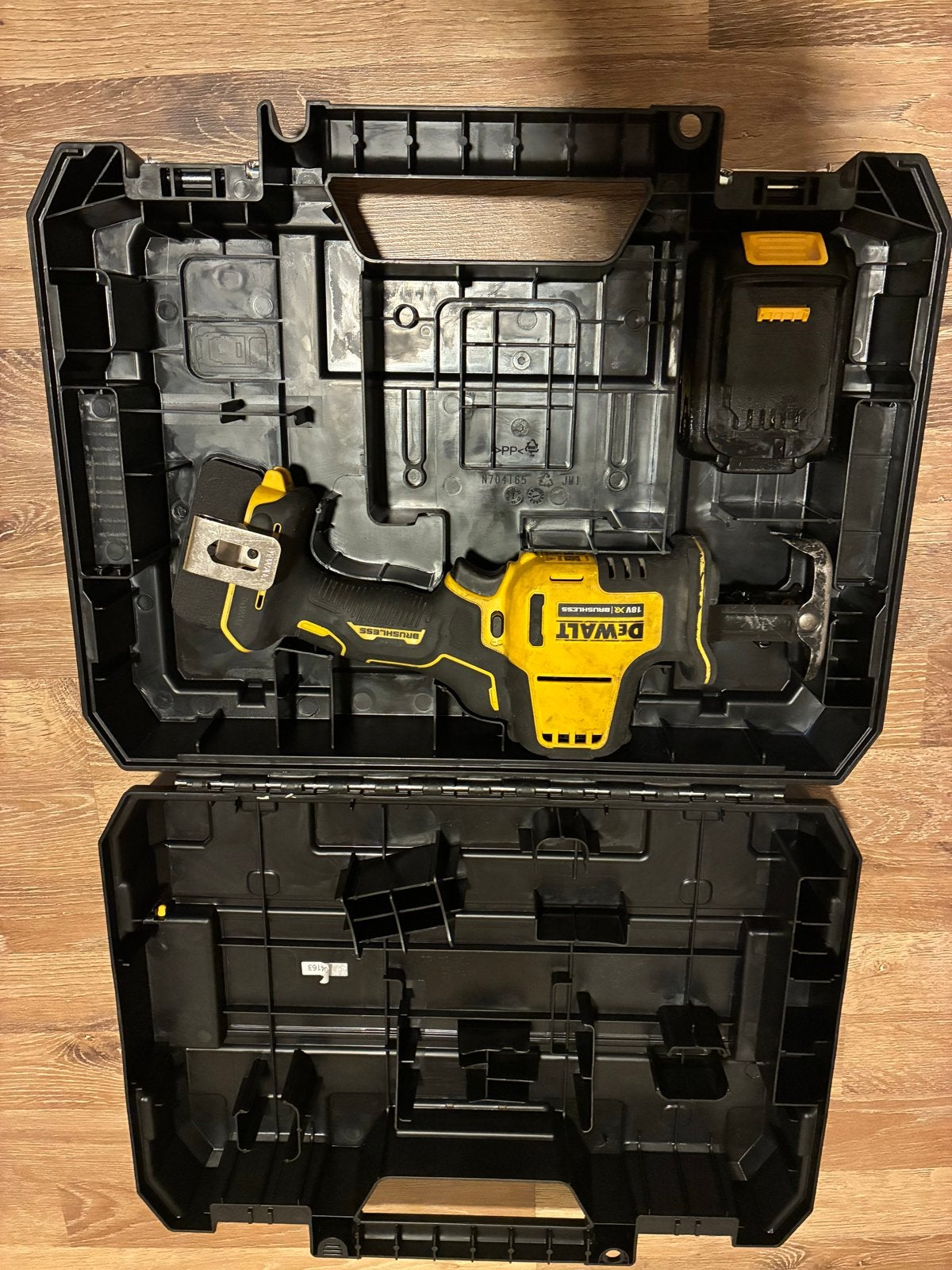 DeWALT 18V XR Reciprozaag DCS369 met accu en TSTAK koffer, Ophalen of Verzenden, Gebruikt, Reciprozaag