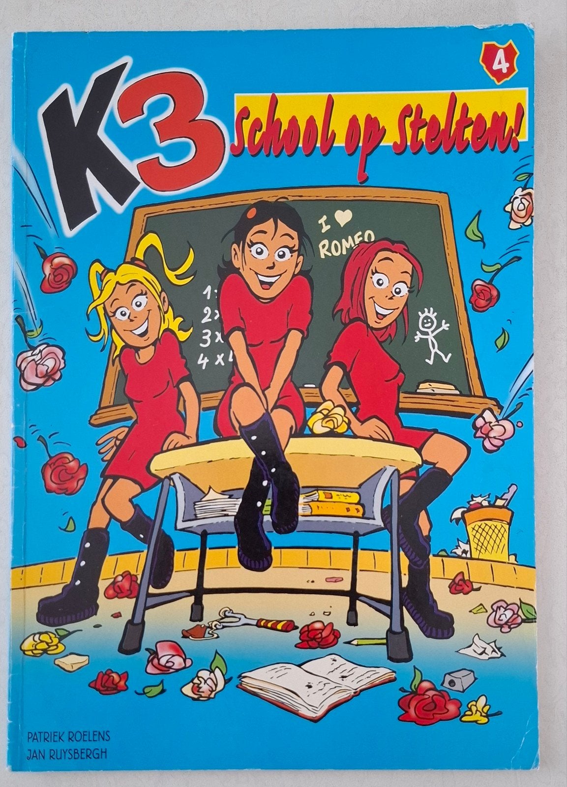 K3 School op Stelten! Stripboek - Goede Staat, Ophalen of Verzenden, Gelezen, Patriek Roelens, Jan Ruysbergh, Fictie algemeen