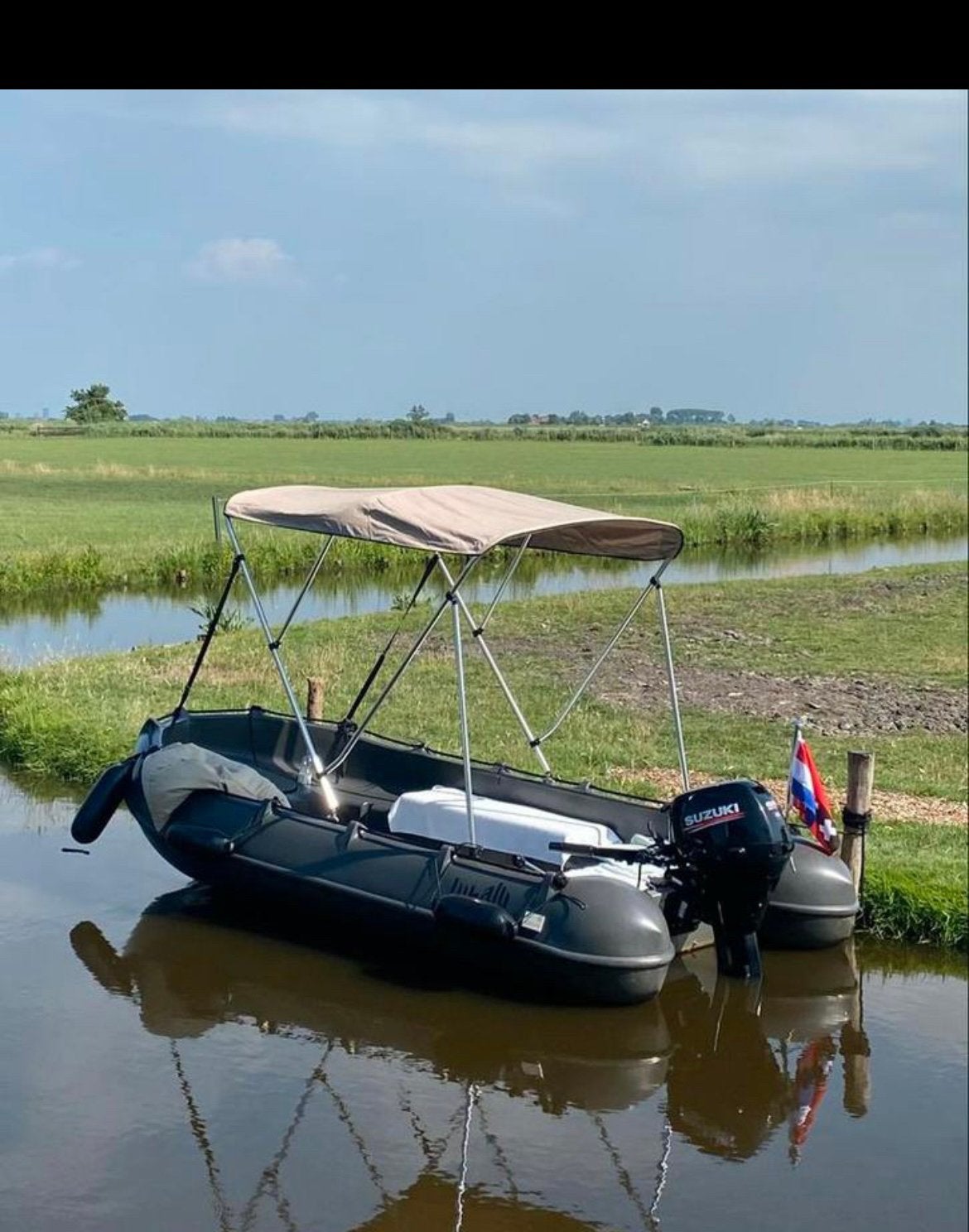Whaly 370 met Suzuki 9.9 PK compleet met kussens & biminitop, Watersport en Boten, Ophalen, Zo goed als nieuw, Buitenboordmotor