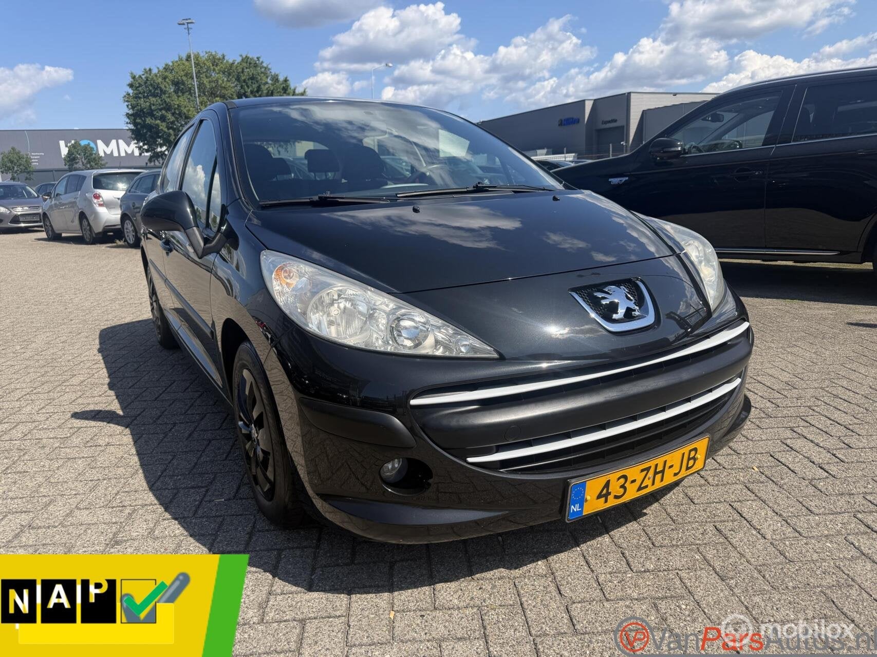 Peugeot 207 1.4 VTi Cool 'n Blue,Airco,Cruise,5drs, Voorwielaandrijving, Gebruikt, 1153 kg, Zwart