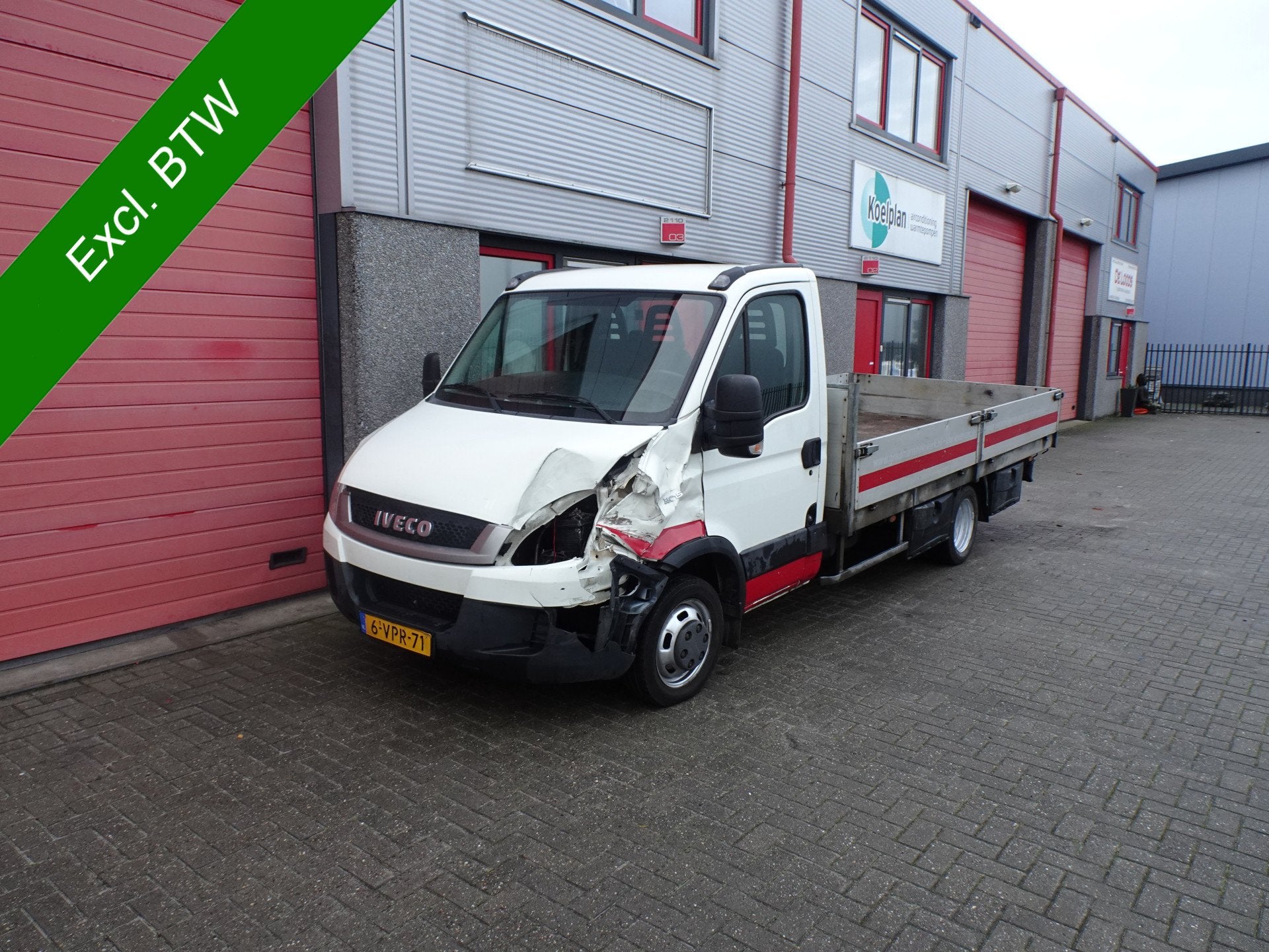 Iveco Daily 35C15 375 3 zits 425 x 218 x 40 open laadbak, Overige merken, Overige carrosserieën, Info@wvbedrijfswagens.nl, Wit