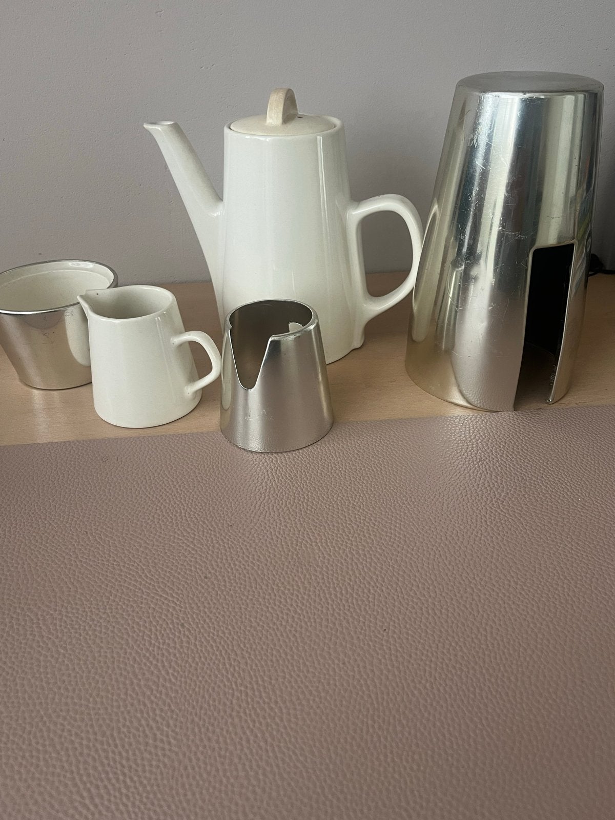 Melitta koffiekan met zilverkleurige warmhoudkap, Ophalen of Verzenden