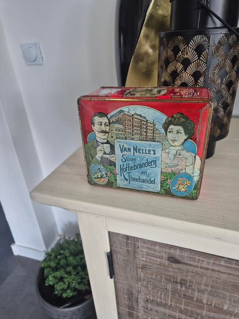Van Nelle Blik (vintage), Verzamelen, Blikken, Ophalen of Verzenden, Gebruikt, Koffie, Van Nelle