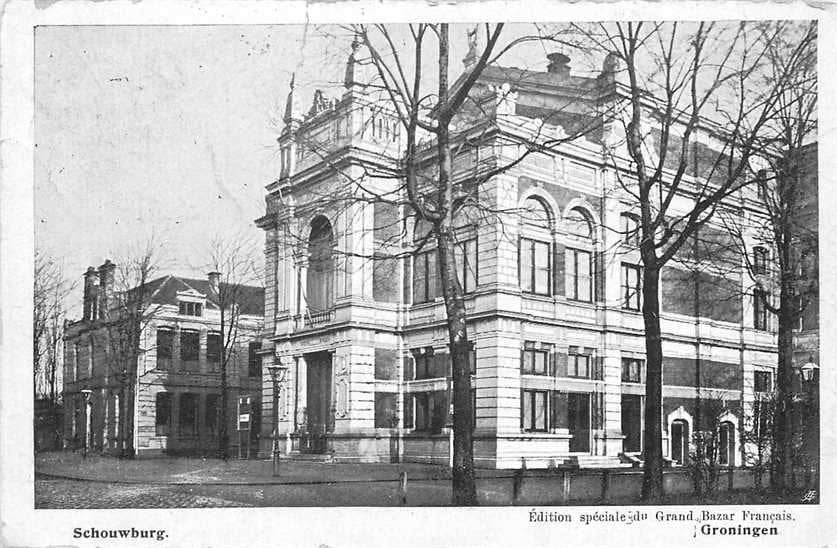 300-026-021 Groningen Schouwburg, Verzamelen, Verzenden, Voor 1920, Groningen