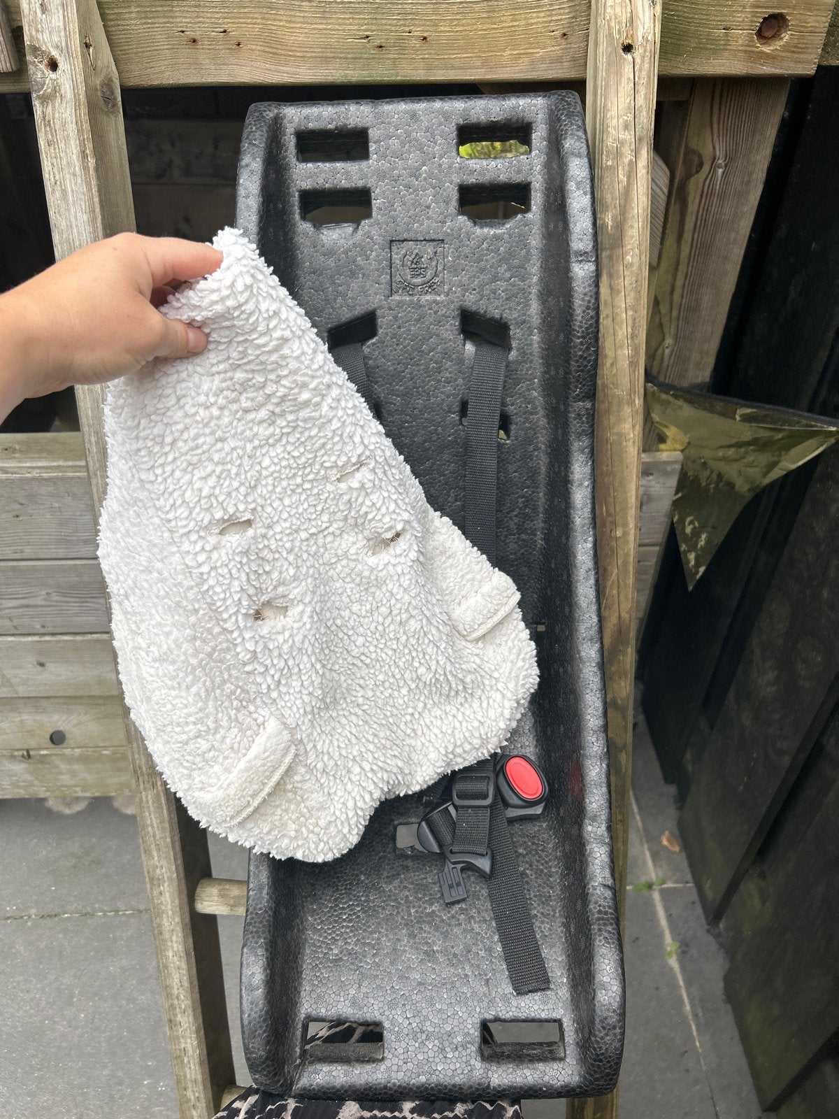 Babyschaal peuter schaal baby met hoesje, Fietsen en Brommers, Ophalen of Verzenden, Gebruikt, 9 t/m 18 kg, Achterzitje