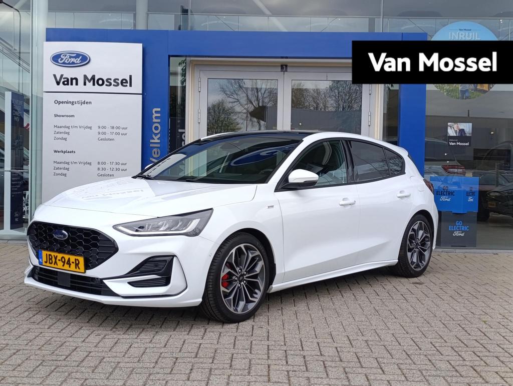 Ford Focus 1.0 EcoBoost Hybrid ST Line X | Leder | Adaptieve, Auto's, Ford, 12 maanden, 125 pk, Gebruikt, Euro 6