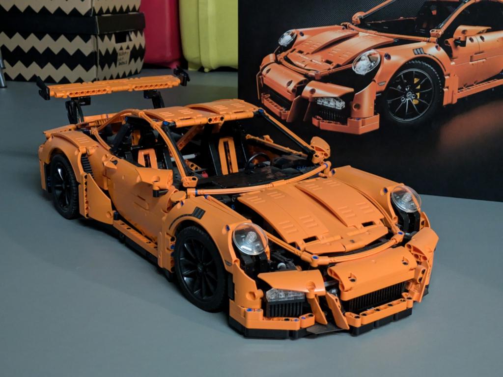 Lego technic 42056 Porsche 911 GT3 RS, Lego, Ophalen of Verzenden, Zo goed als nieuw, Complete set