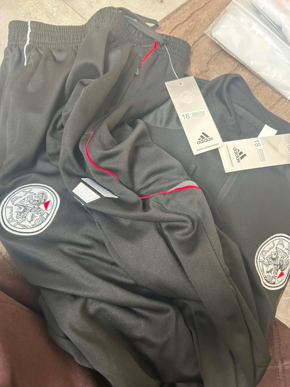 Adidas Ajax trainingspak, Verzenden, Nieuw, Zwart, Overige typen