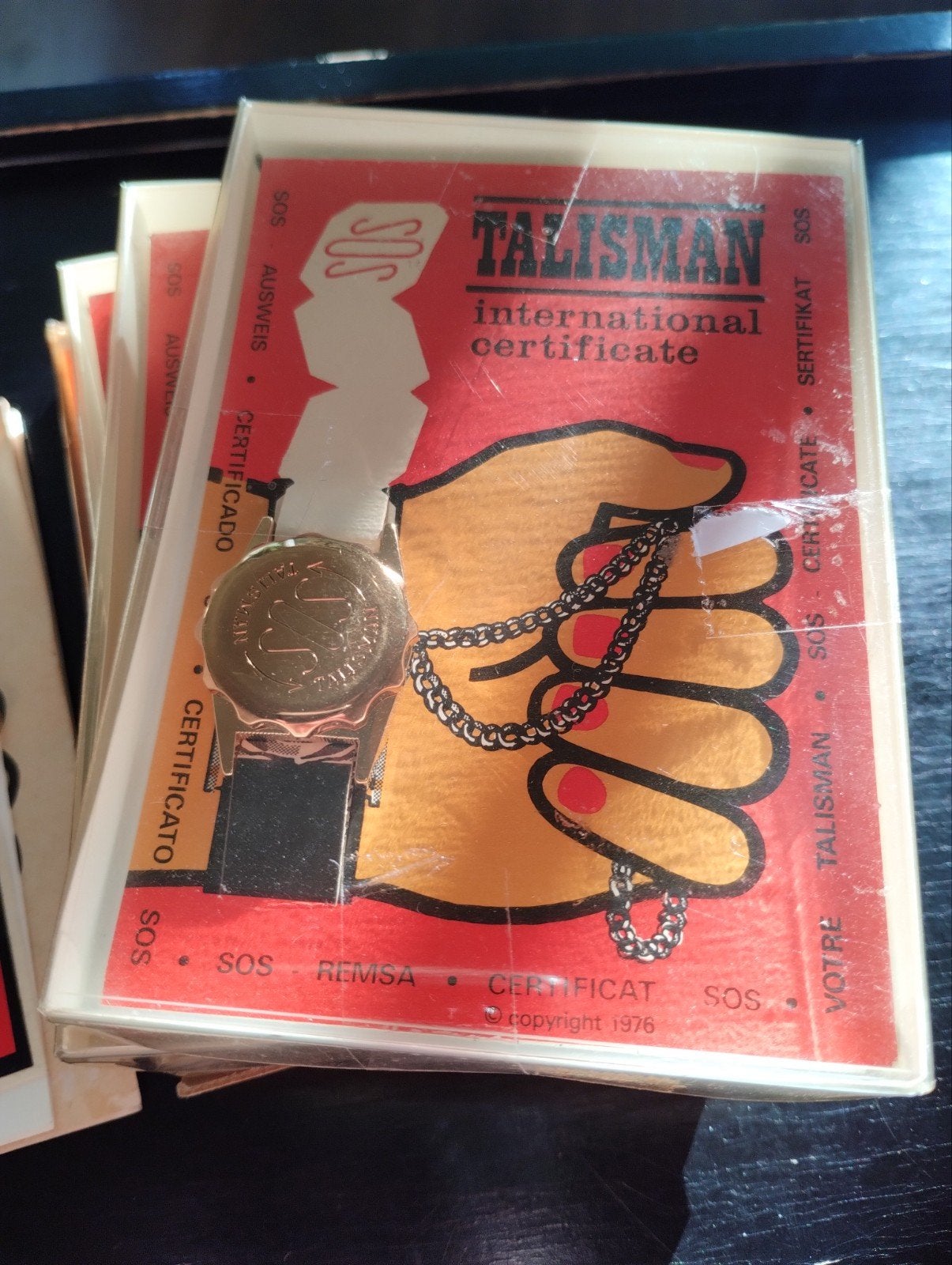 Vintage NOS pols SOS talisman, Ophalen of Verzenden