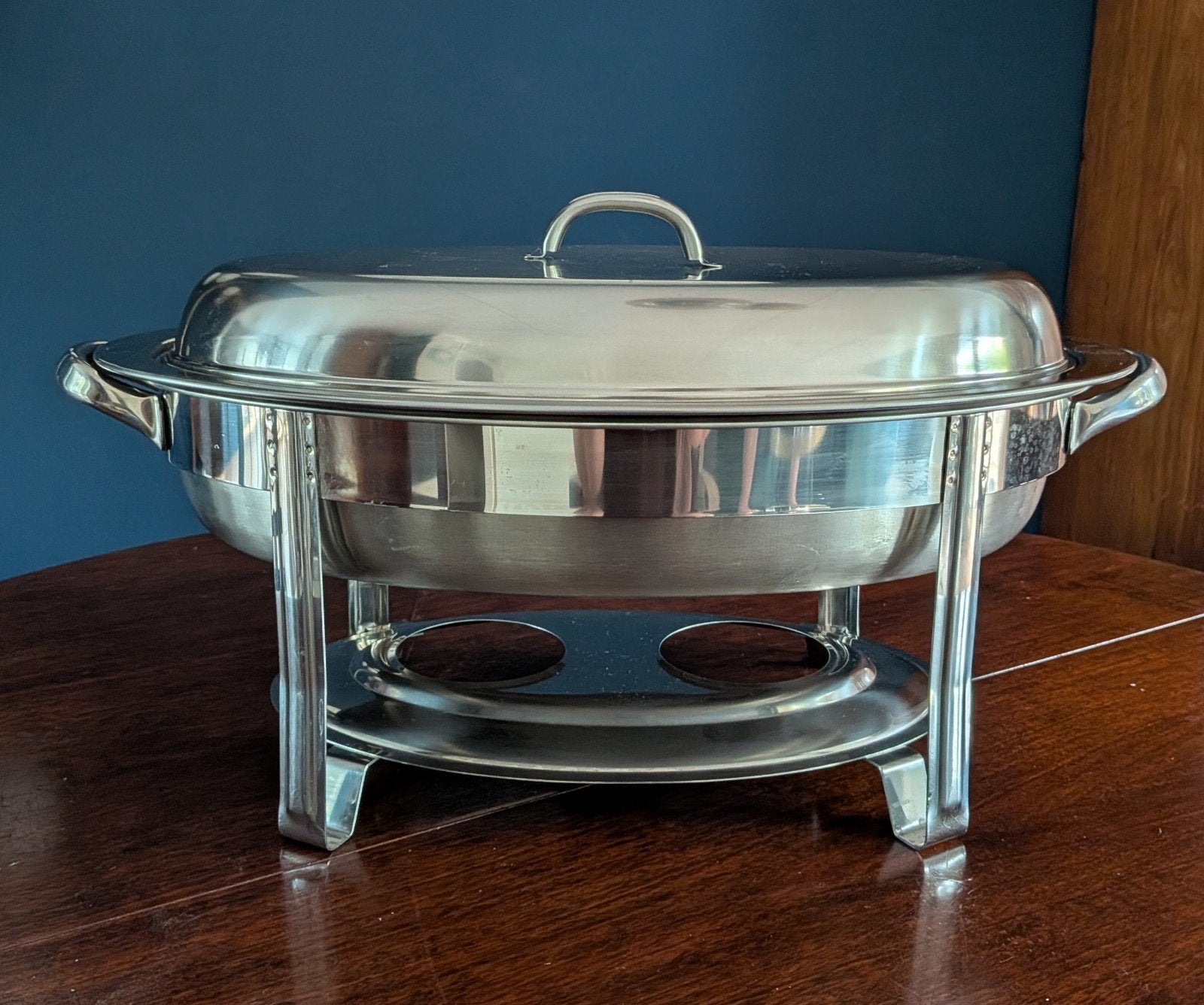 Mooie ovalen RVS shaving dish izgs, Ophalen of Verzenden, Zo goed als nieuw, Rvs