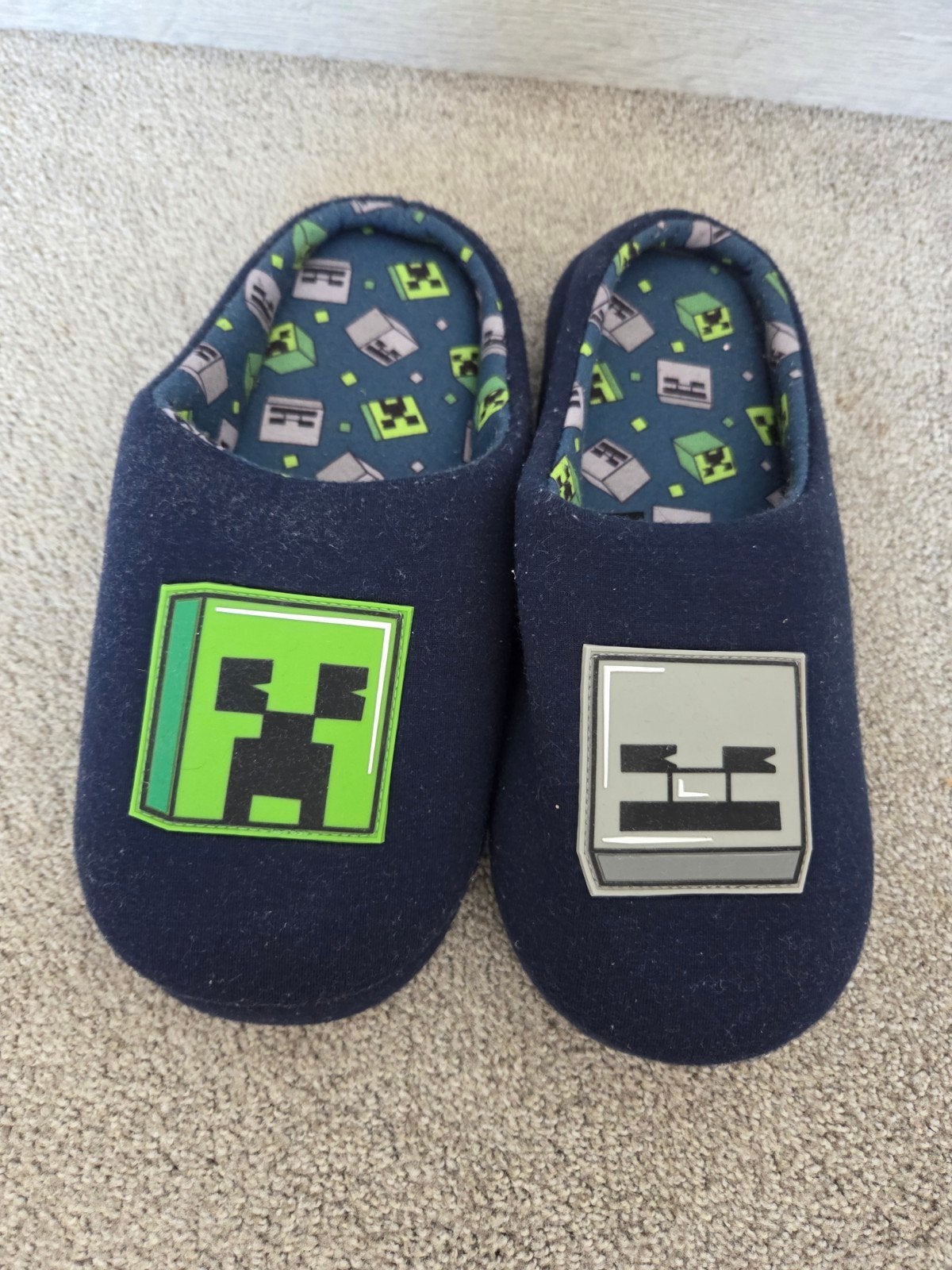 Minecraft sloffen maat 39, Overige typen, Minecraft, Ophalen of Verzenden, Zo goed als nieuw
