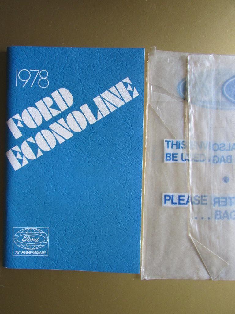 1978 Ford Econoline owmer's manual, Engels, Ophalen of Verzenden
