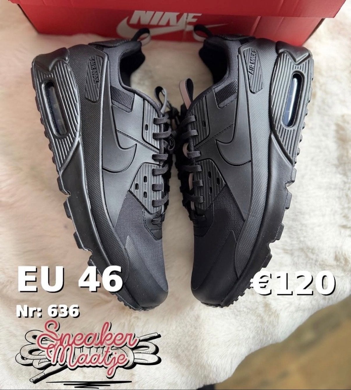 Nike Air Max 90 Zwart - Maat 46, Kleding | Heren, Schoenen, Zwart, Nieuw, Ophalen of Verzenden, Sneakers of Gympen