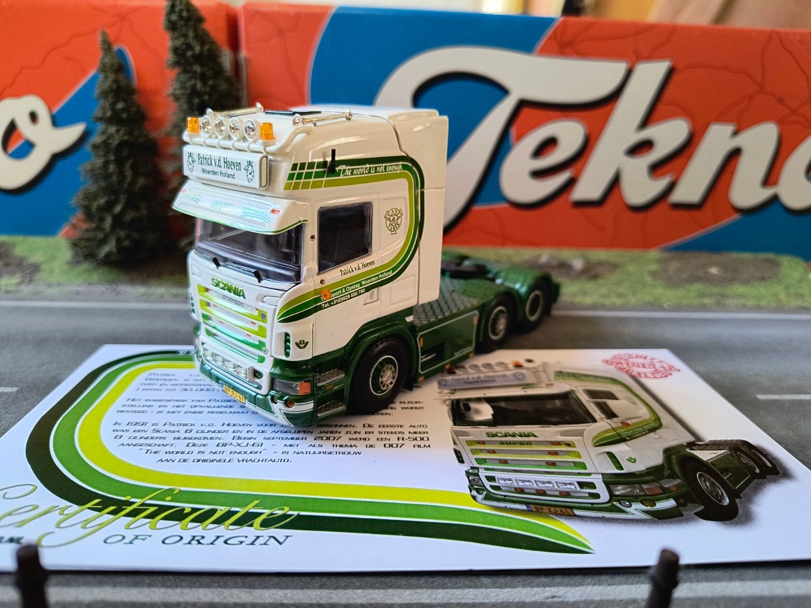Tekno Scania Patrick Van Den Hoeven, Ophalen of Verzenden, Zo goed als nieuw, Bus of Vrachtwagen, Tekno