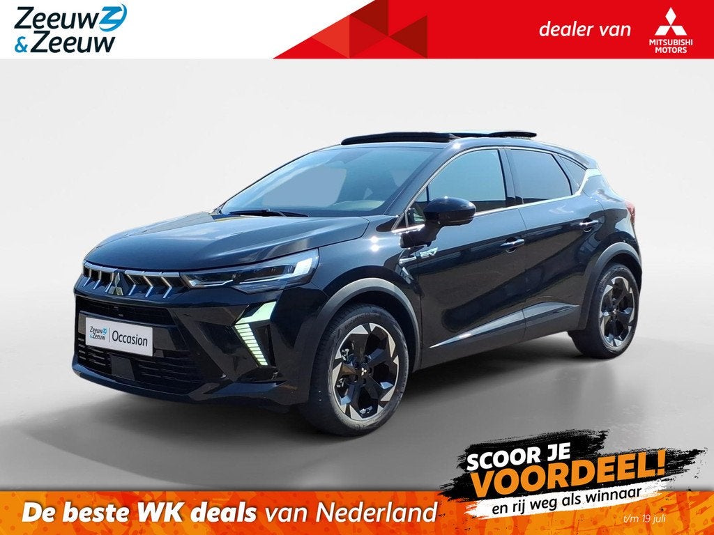 Mitsubishi ASX 1.8 HEV AT Instyle | 3.000,- korting |Navigat, Auto's, Mitsubishi, 4 cilinders, Met garantie (alle), Zwart, Bedrijf