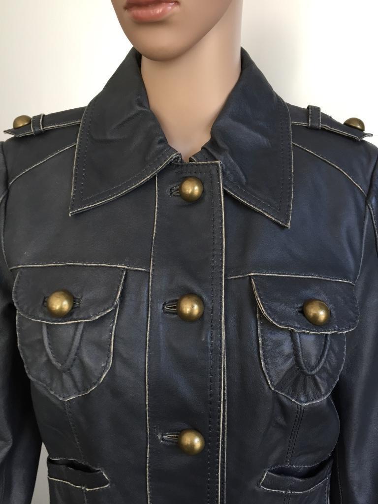 C948 Vero Moda: Mt. S=36 grijs echt-leren jasje jas blazer, Vero Moda, Ophalen of Verzenden, Zo goed als nieuw, Jasje