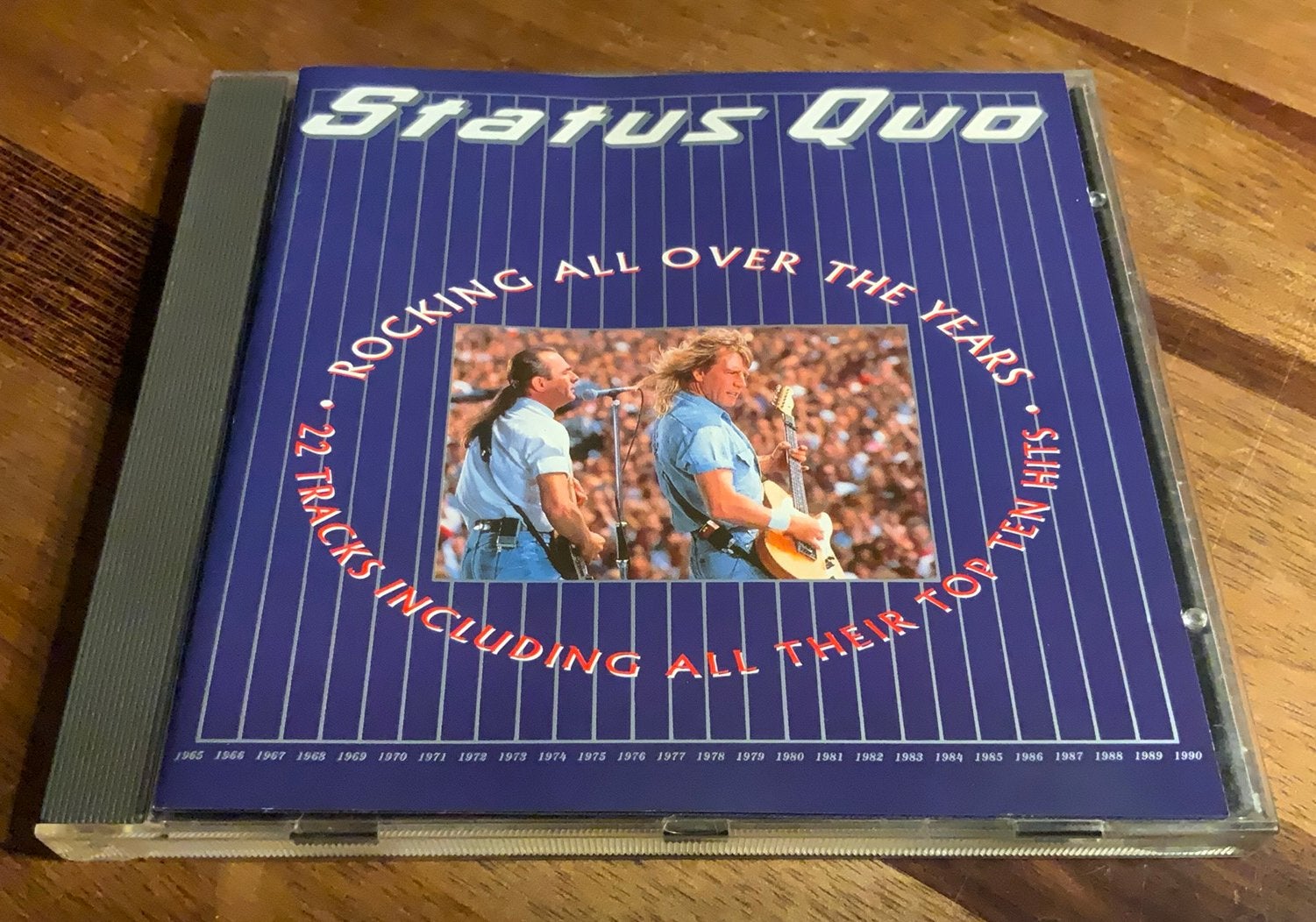 CD STATUS QUO ROCKING ALL OVER THE YEARS ‘90 VERTIGO GERMANY, Inclusief boekje, Gebruikt, Verzenden, Poprock