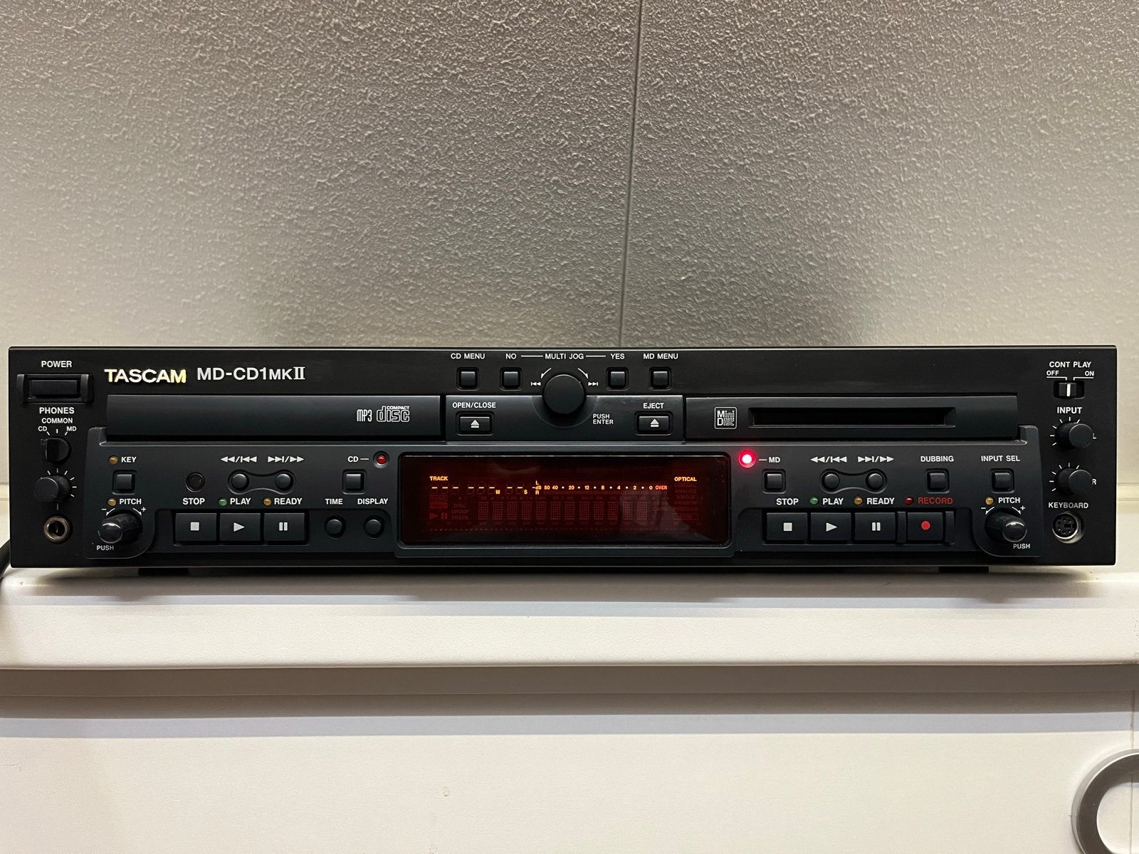 TASCAM MD-CD1MKII CD/MD-speler - Professionele Audio, Ophalen of Verzenden, Zo goed als nieuw, Overige merken