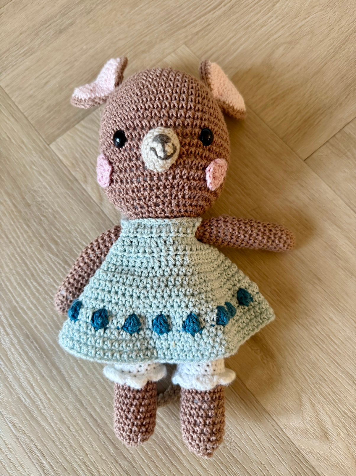 Handgemaakte gehaakte muis | Amigurumi knuffeltje | Handmade, Overige karakters, Ophalen of Verzenden, Zo goed als nieuw, Muis