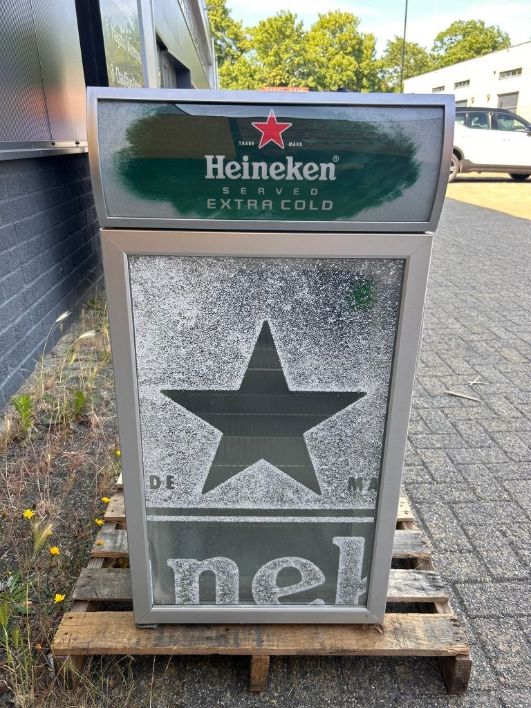 Heineken Extra Cold Glasdeur Vriezer, Gebruikt, Minder dan 60 cm, Vrijstaand, Ophalen