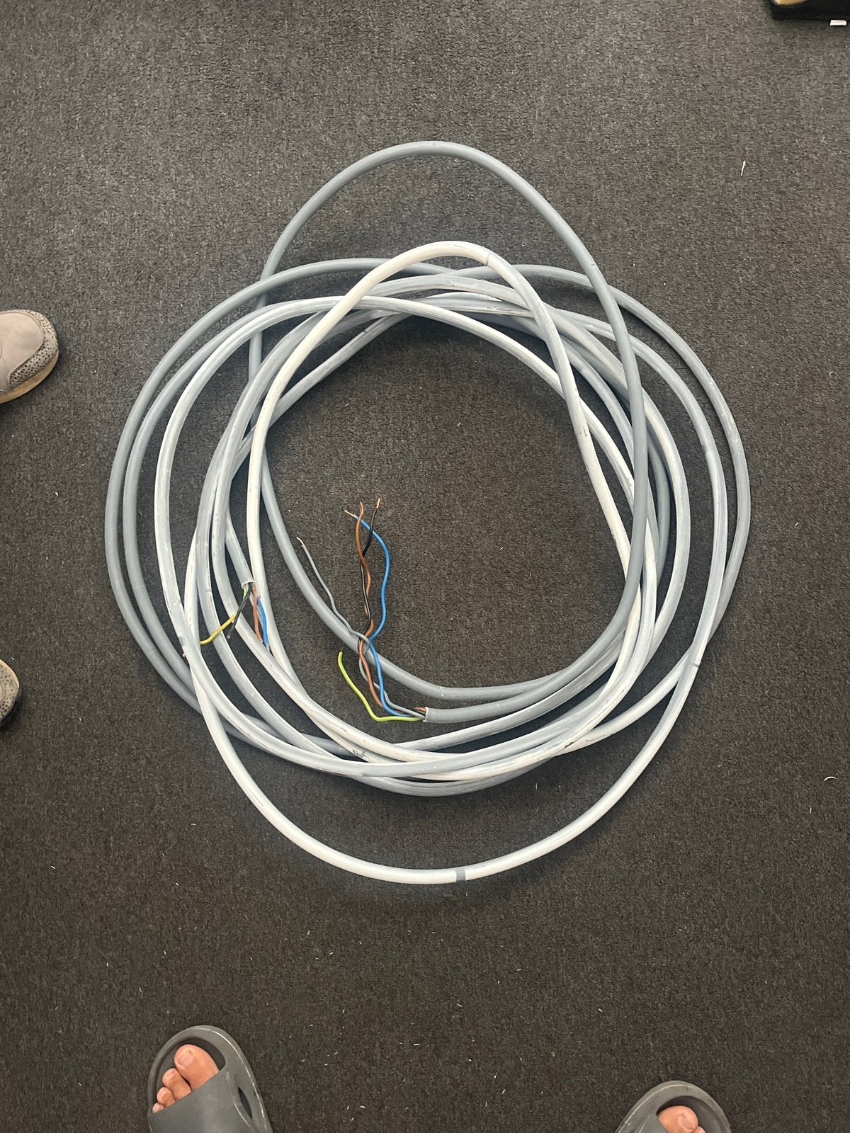 5x4mm draads kabel 16,5m, Ophalen, Gebruikt, Kabel of Snoer