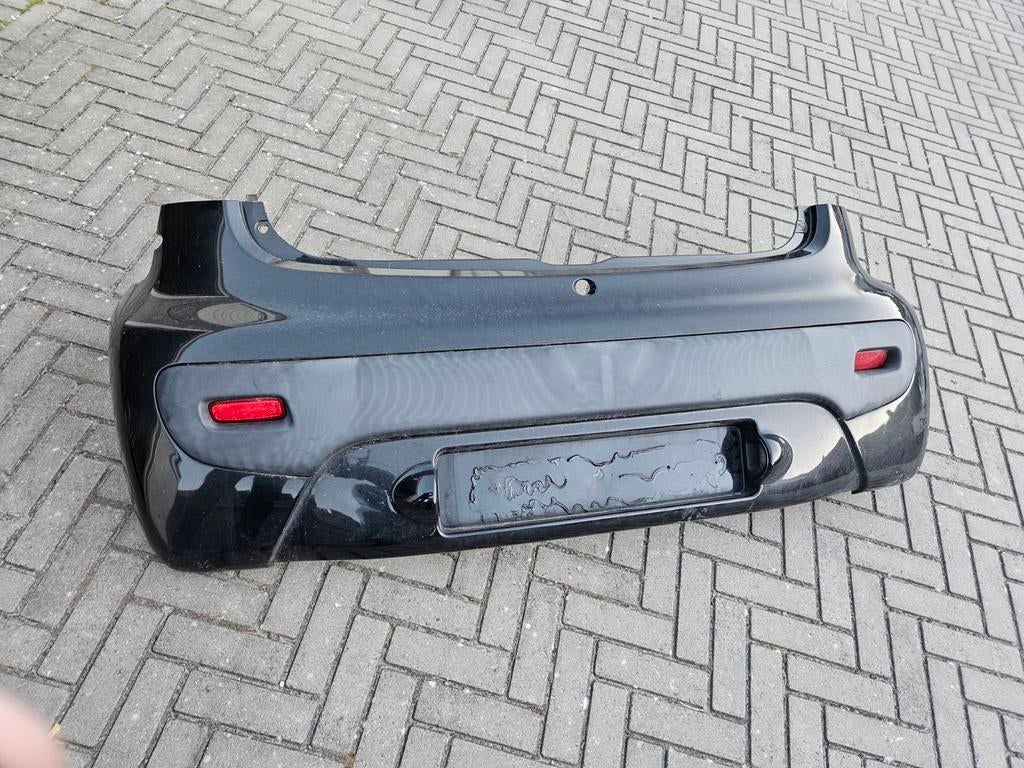 Achterbumper Peugeot 107 zwart 2011, Ophalen, Gebruikt, Achter, Bumper