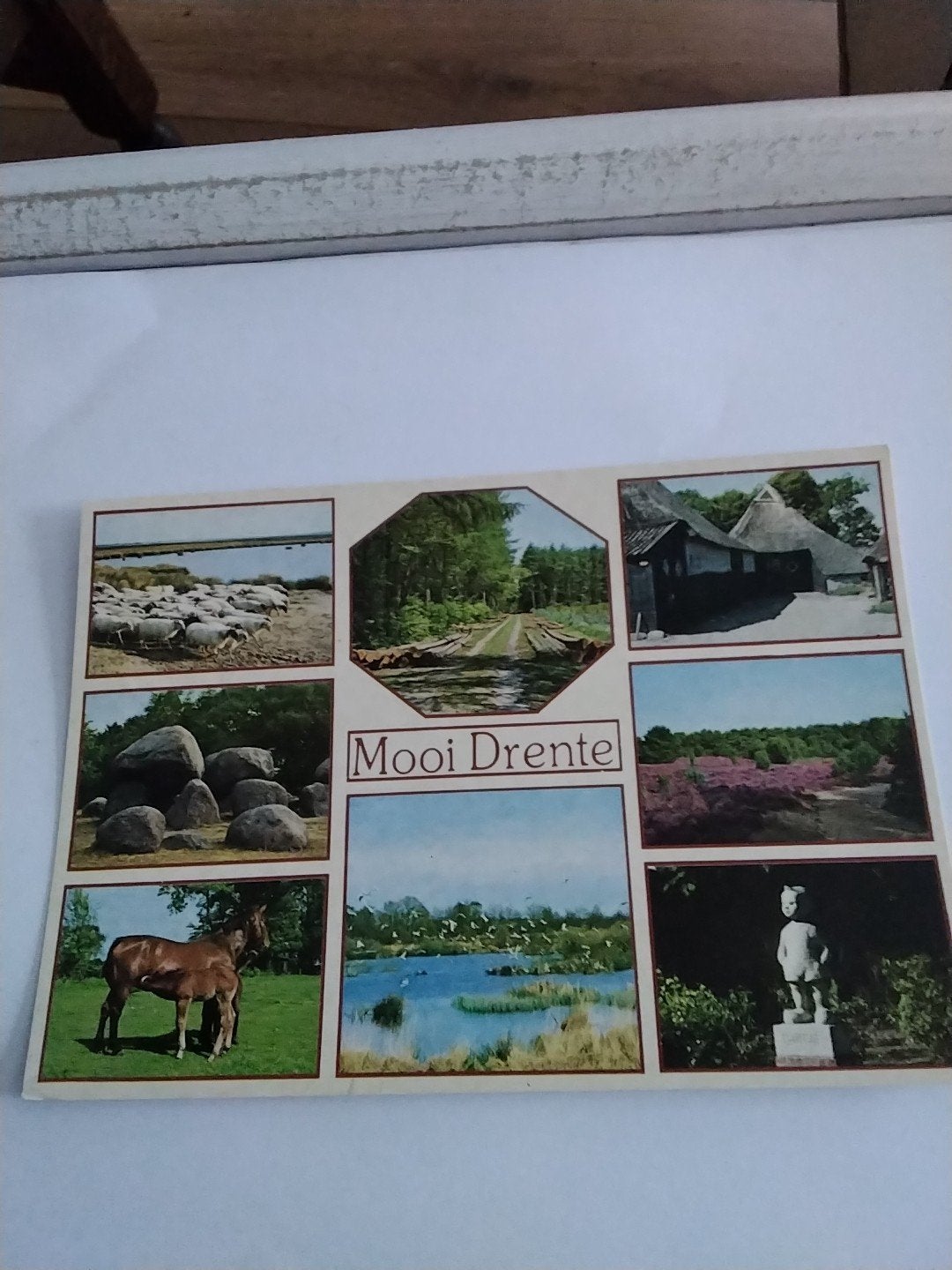 Vintage Ansichtkaart "Mooi Drente" - Gelopen, Ophalen of Verzenden
