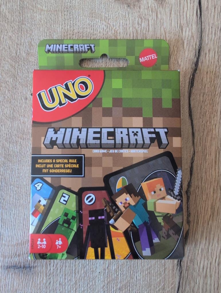 Nieuw UNO Minecraft kaartspel - Mattel, Vijf spelers of meer, Ophalen of Verzenden, Nieuw, Mattel