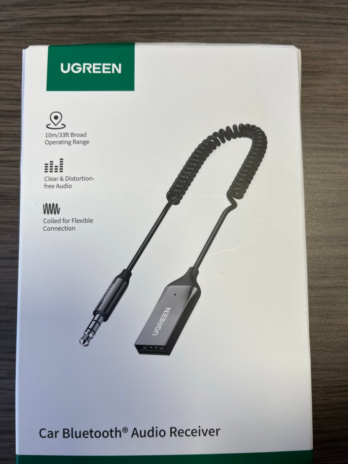 UGREEN Auto Bluetooth Audio Ontvanger - Nieuw in doos, Ophalen of Verzenden, Nieuw