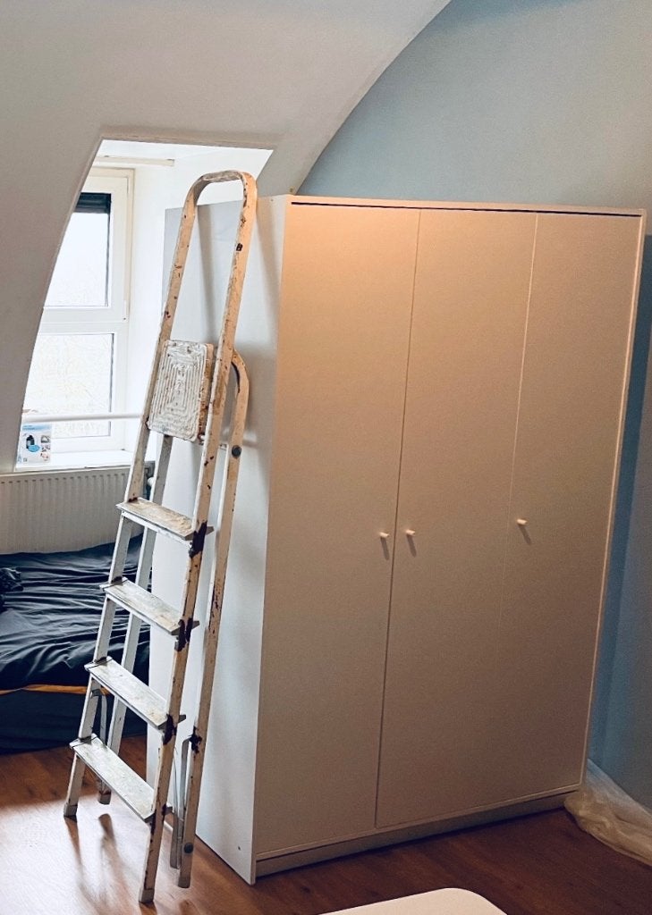 Kledingkast wit Ikea, Huis en Inrichting, Ophalen, Met deur(en), Gebruikt, 50 tot 100 cm