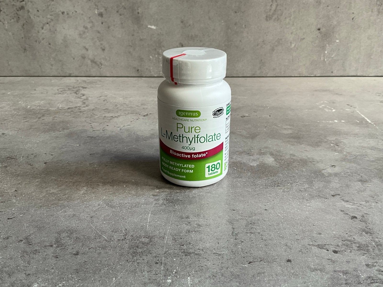 Igennus Pure L-Methylfolaat 400µg - 180 tabletten, Verzenden, Nieuw, Poeder of Drank