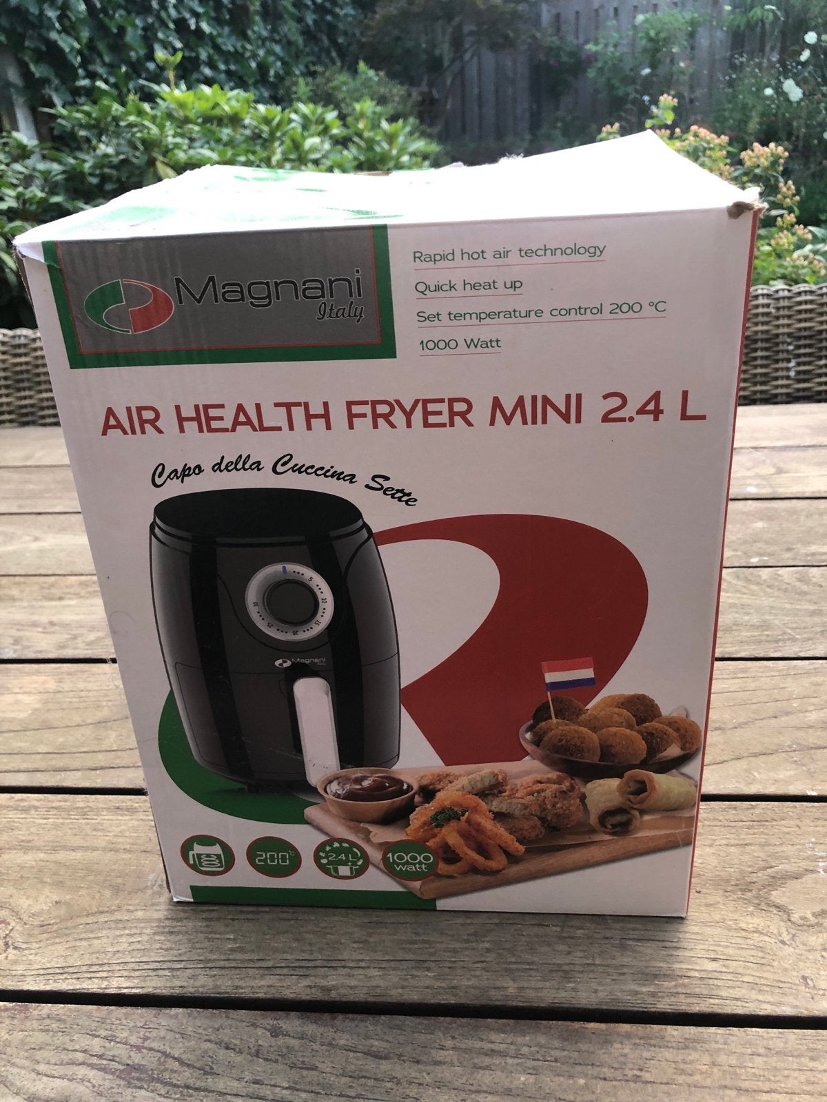 Magnani Air Health Fryer Mini 2.4L - Zo goed als nieuw, Ophalen, Zo goed als nieuw, Airfryer, Minder dan 750 gram