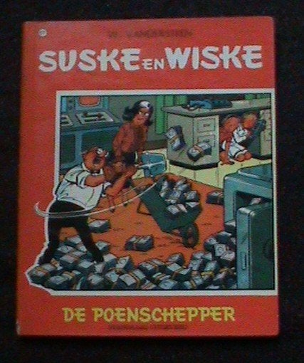 Suske en Wiske De poenschepper 4kleuren 1968, Boeken, Eén stripboek, Ophalen of Verzenden, Gelezen
