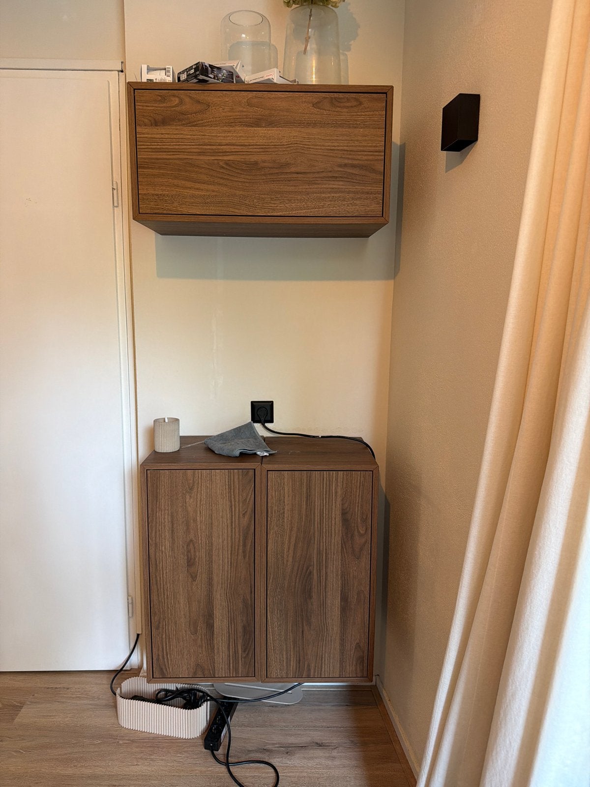 IKEA EKET kasten - set van 3 (walnoot effect), Ophalen, Gebruikt