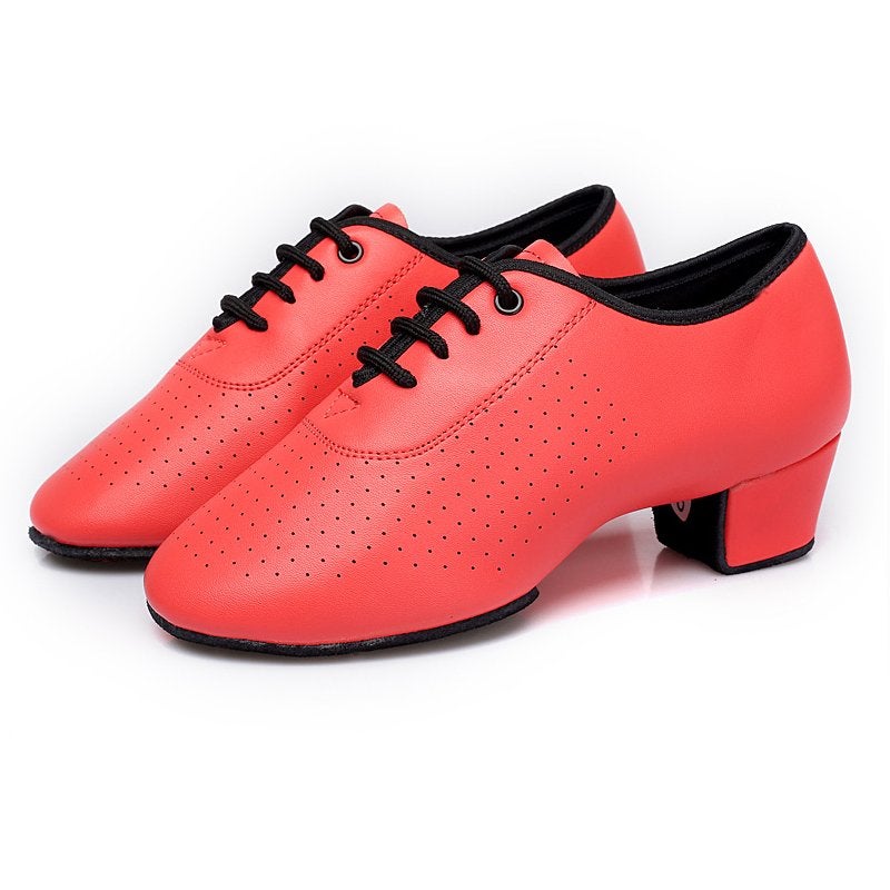 Rode dames dansschoenen ballroom tango latin dans schoenen, Verzenden, Nieuw, Rood, Dansschoenen